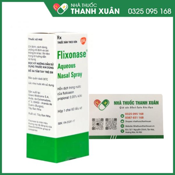 Flixonase phòng và trị viêm mũi dị ứng